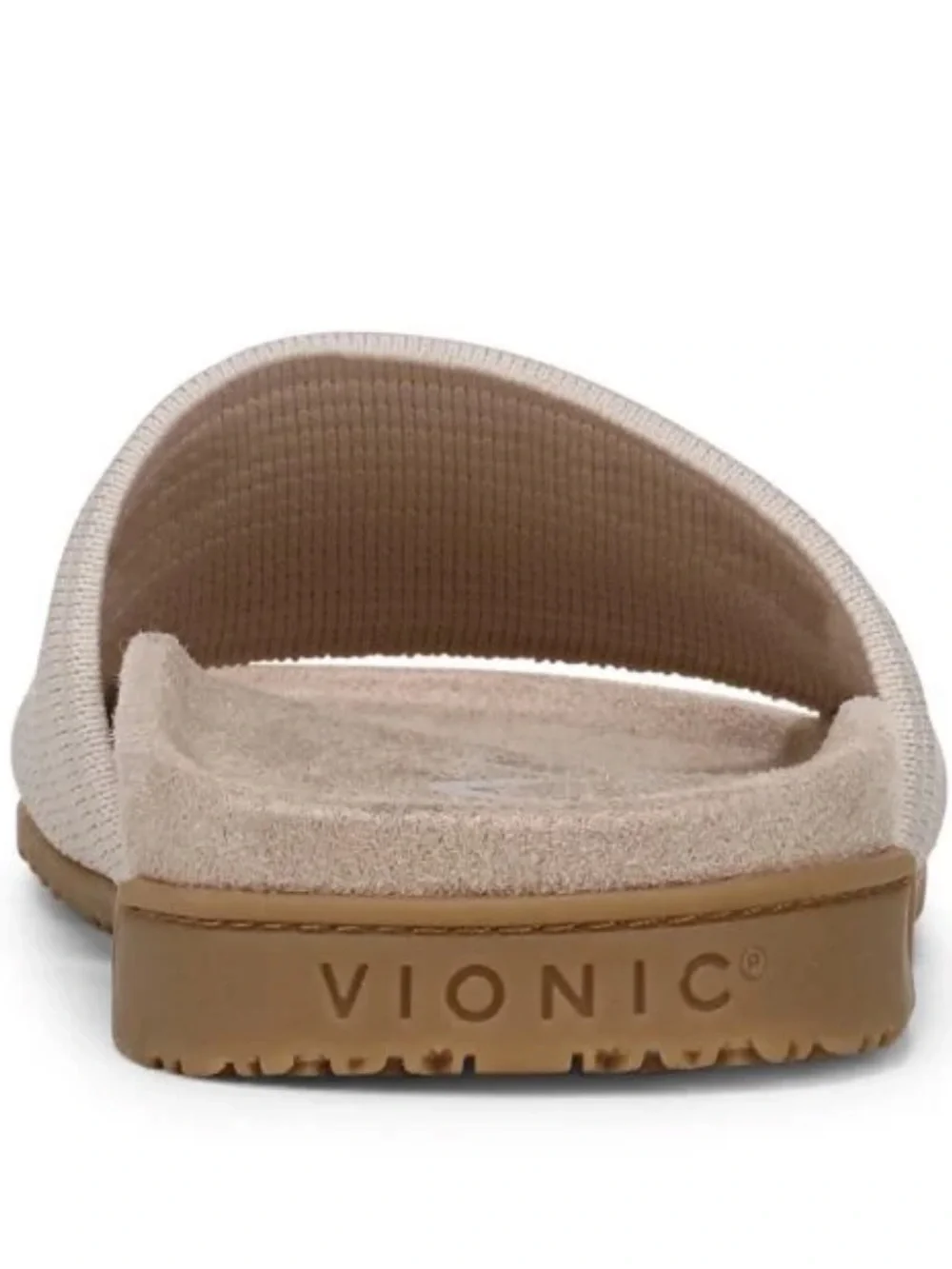 VIONIC, Evie Knit Slide Sandals in Cream, Size 8, NWOB